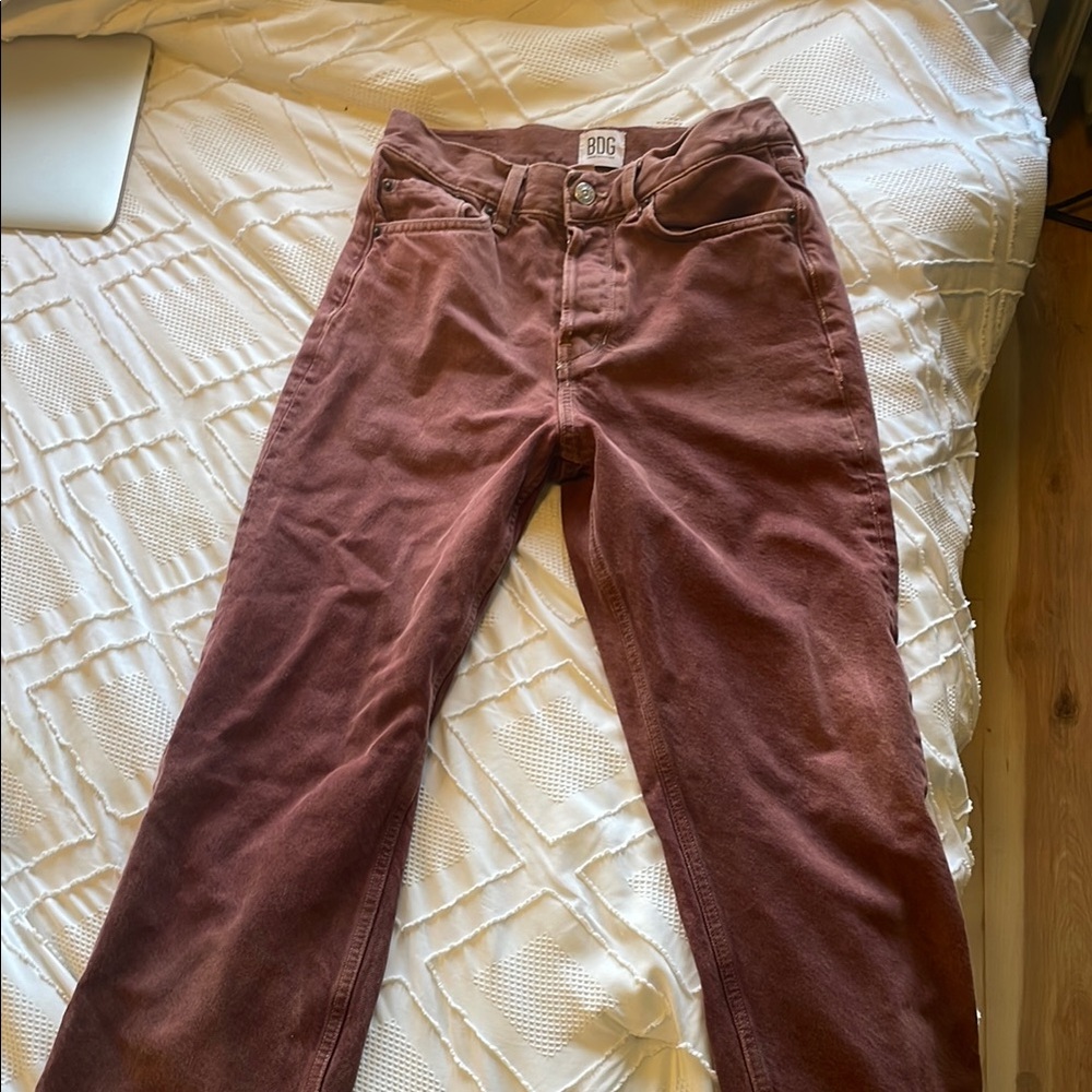 BDG Brown Flare Wide Leg Jeans